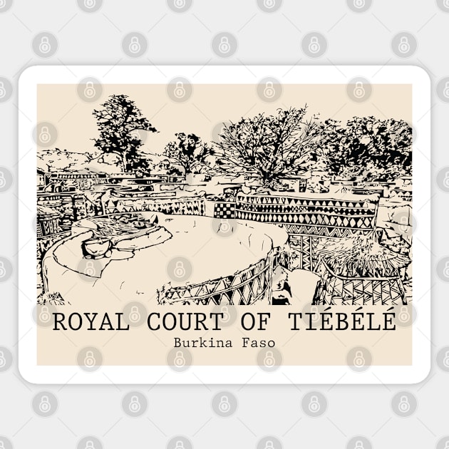 Royal Court of Tiébélé - Burkina Faso Magnet by Lakeric